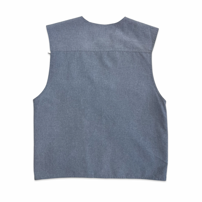 Vintage Grey Utility Vest M