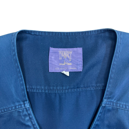 Vintage Blue Utility Vest M