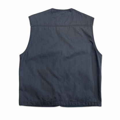 Vintage Grey Utility Vest S