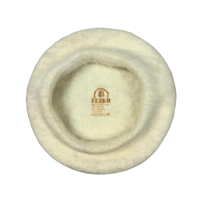 Vintage White Angora Beret