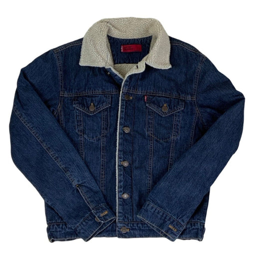 Vintage 80s 90s Red Tab Levi’s Sherpa Denim Jacket s M