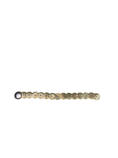 Y2K Concho Disc Gold Embellished Belt