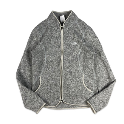Vintage Y2K Preloved The North Face Grey Zip-up Fleece 10 12 14
