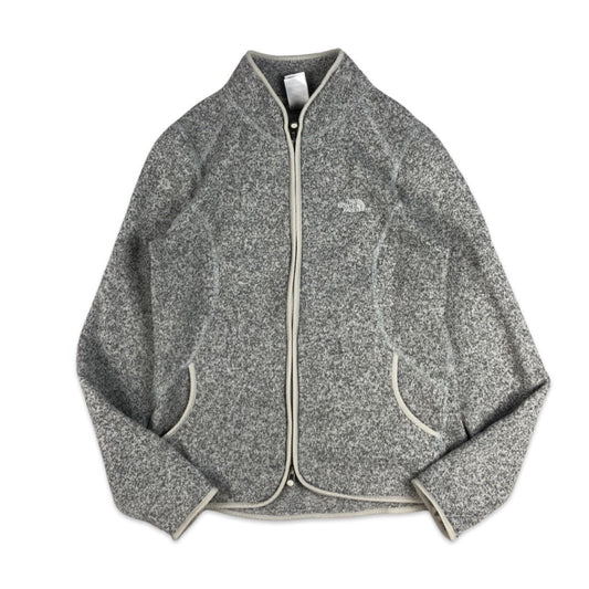 Vintage Y2K Preloved The North Face Grey Zip-up Fleece 10 12 14