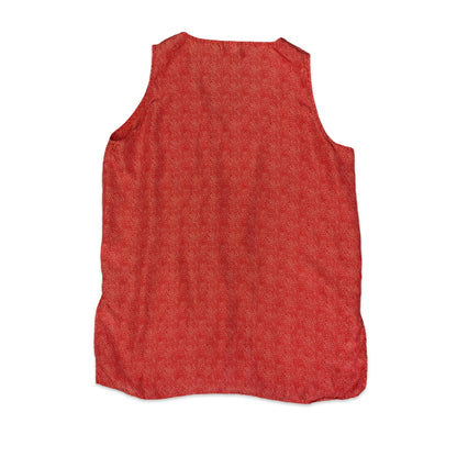 Vintage Red & White Polka Dot Silk Blouse 16 18