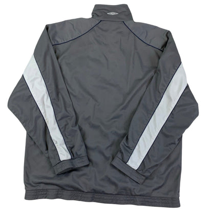 Vintage Umbro Track Jacket Grey & White XL XXL
