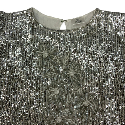 80s Silver Embellished Top 10