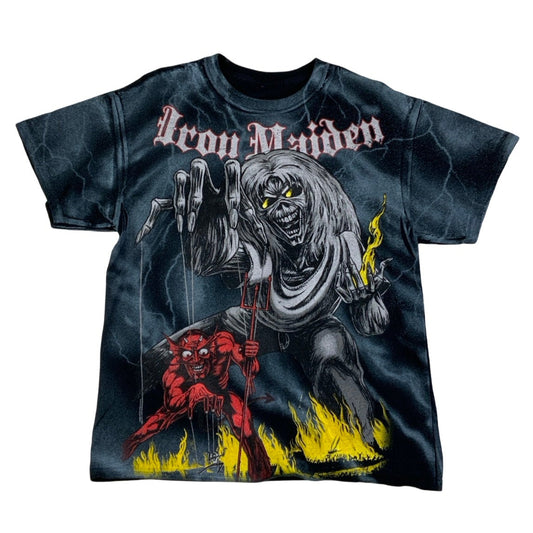 Vintage Iron Maiden All Over Print Graphic T-Shirt S M