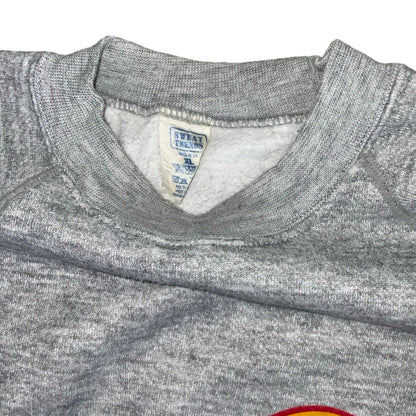 Vintage 90s 'Sweat Trends' Grey 'Scotland's for me!' Spell-Out Graphic Sweatshirt S M