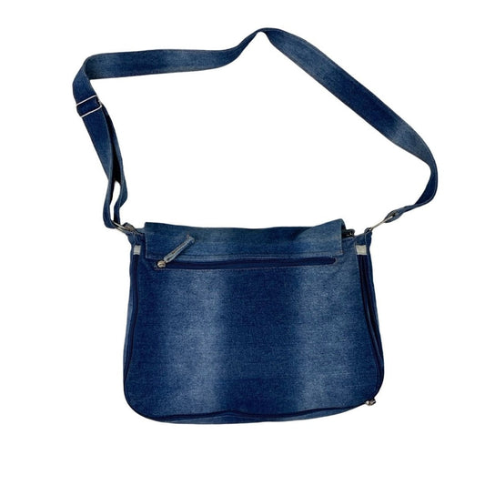 Faded Denim Shoulder Bag