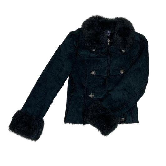 Vintage 'Yes! Miss. The love Brand' Y2K Black Afghan Fur Coat S 14