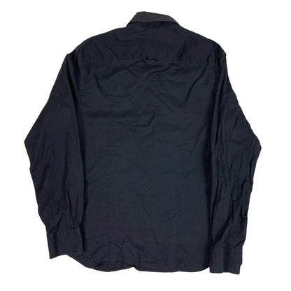 D&G Black Vintage Pleated Formal Occasion Shirt S M