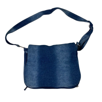 Faded Denim Shoulder Bag
