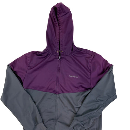 Carhartt Burgundy & Grey Zip Up Jacket  S M