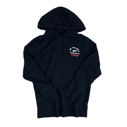 2019 'Vans Off The Wall' Skateboard Black Graphic Pull-Over Hoodie S M
