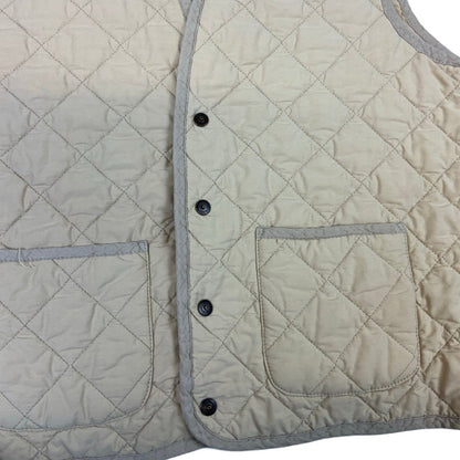 Vintage 90s Levi Strauss & Co Cream Gilet Waistcoat M L 16 18