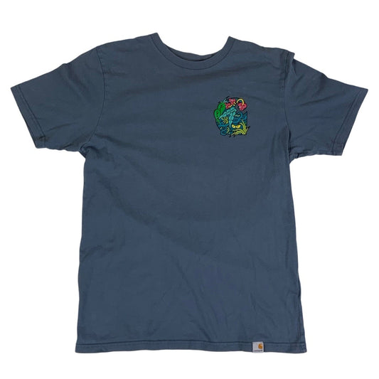 Carhartt WIP Blue Graphic Short Sleeve T-shirt XS S