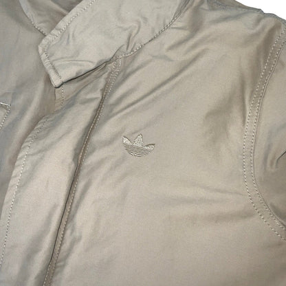 Adidas Y2K Beige Parka Fleece Lined Coat M 12 14 16