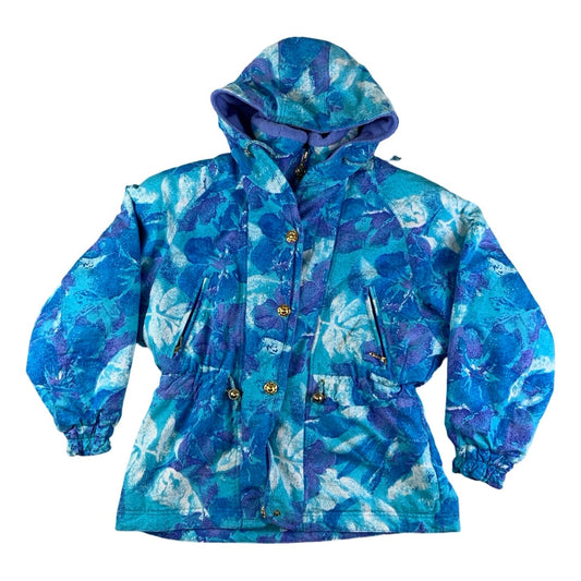 Vintage 90s Blue Multicolour Ellesse Ski Jacket M L