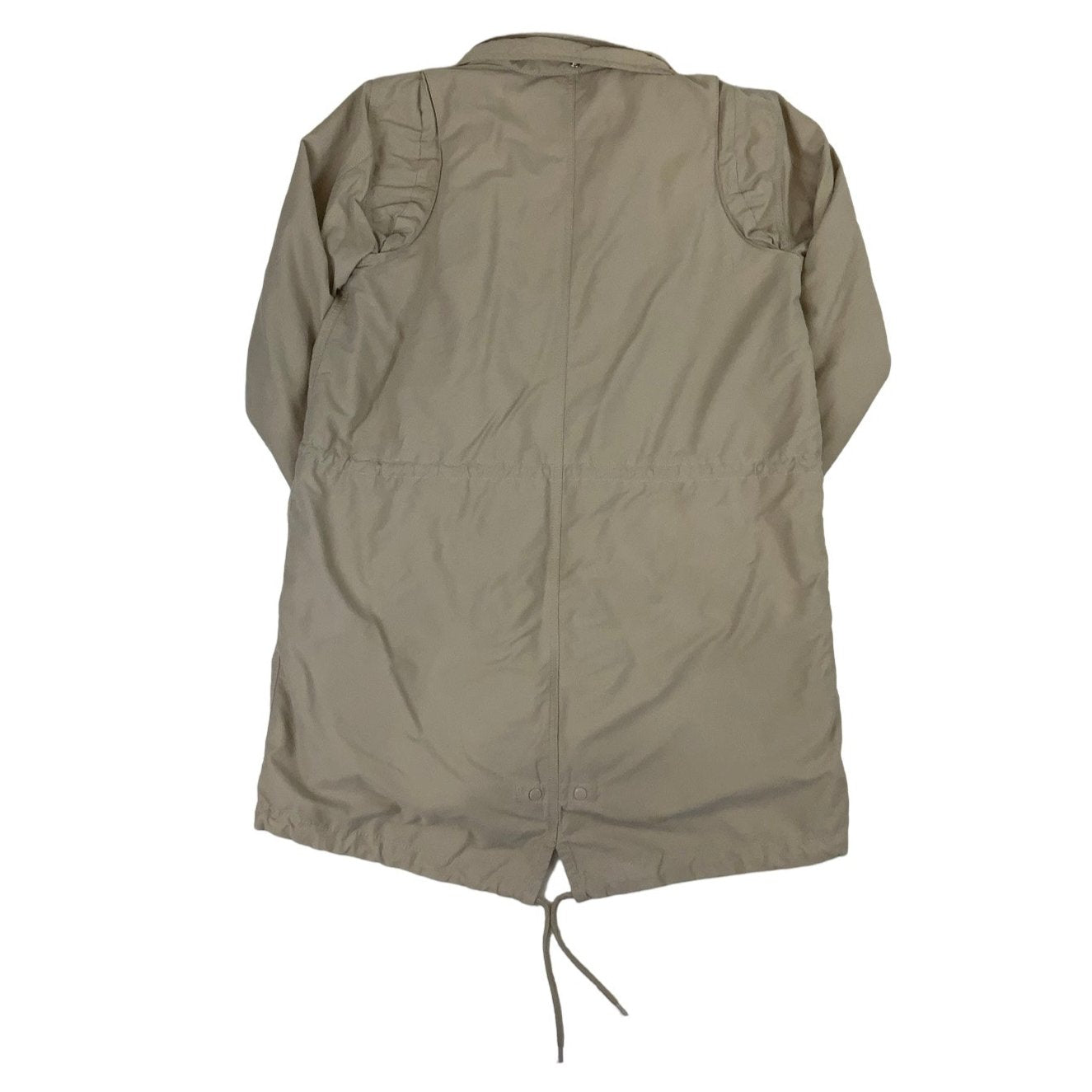 Adidas Y2K Beige Parka Fleece Lined Coat M 12 14 16