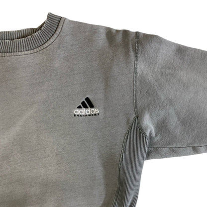 Adidas Equipment Grey Marl Sports Sweatshirt XS S
