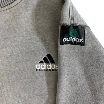 Adidas Equipment Grey Marl Sports Sweatshirt XS S