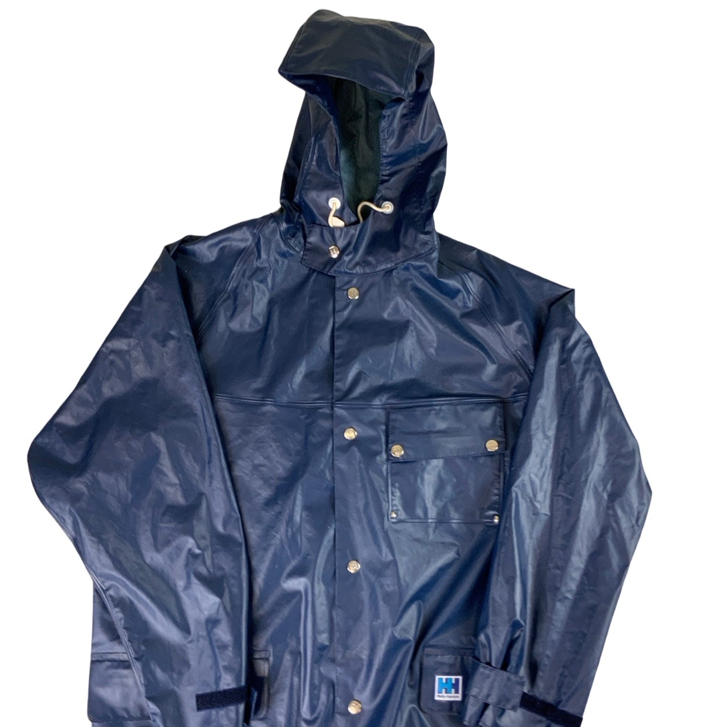 Vintage Navy Helly Hansen Sailing Rain Jacket M