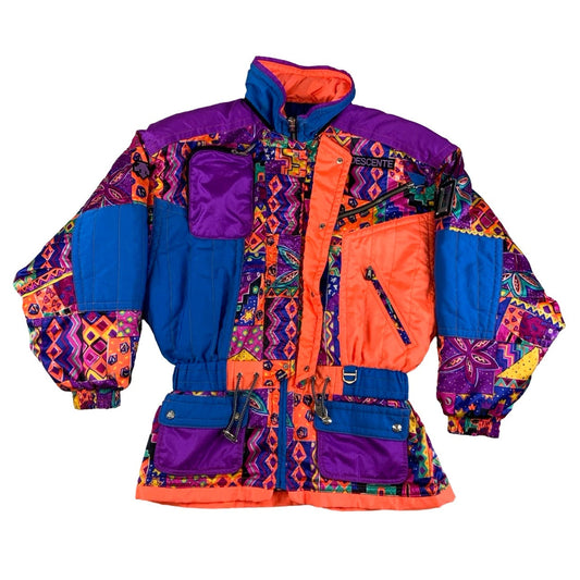 Vintage 90s Descente Multicolour Ski Jacket M L