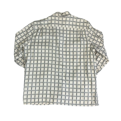 Vintage 90s Levi's Skateboarding Collection White Checked Long Sleeved Shirt L XL