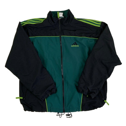 Vintage Adidas Green & Black Track Jacket M L