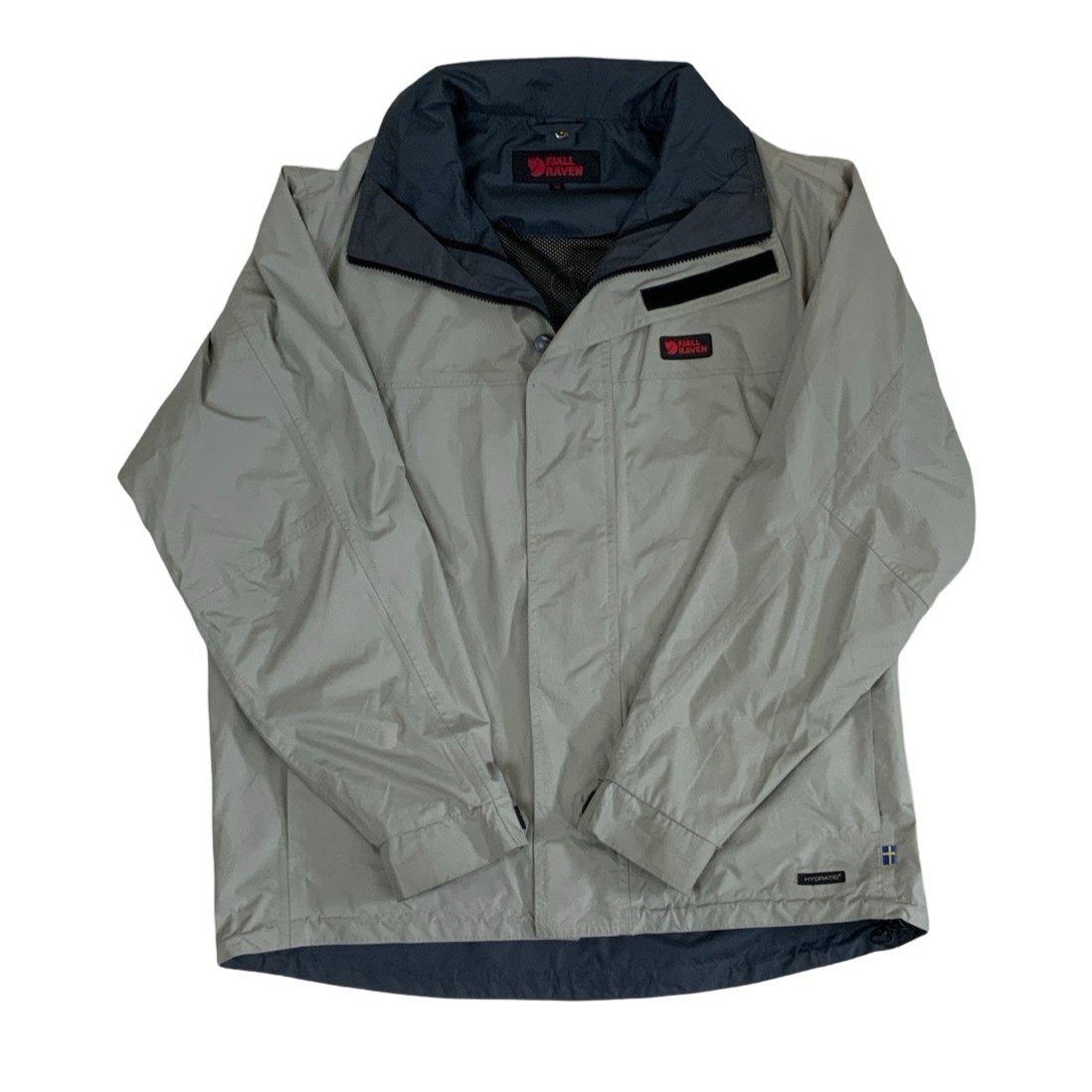 Vintage Grey Beige Fjällräven Hydratic Windbreaker Coat Extra Large