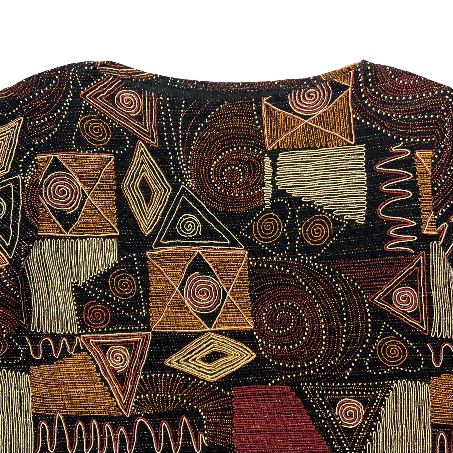 Vintage Abstract Multicoloured Gems Print Top 14