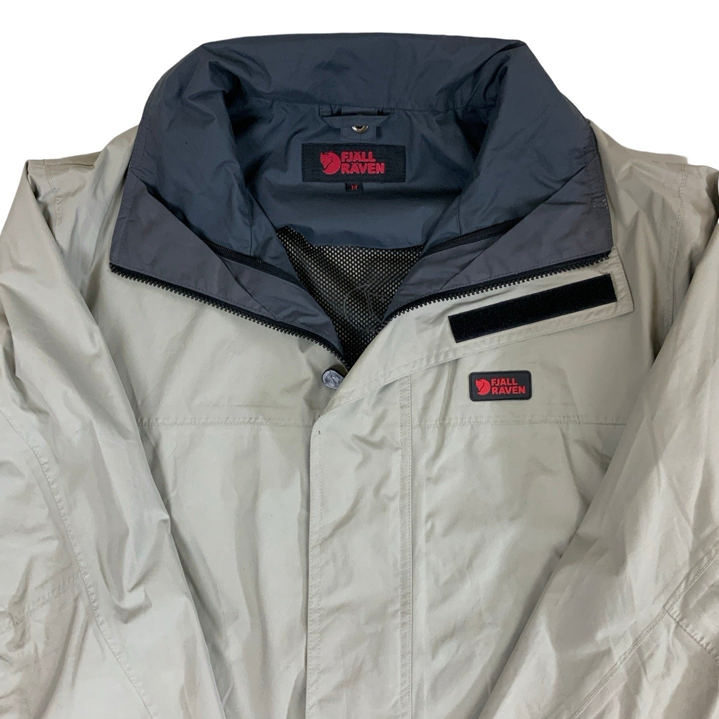Vintage Grey Beige Fjällräven Hydratic Windbreaker Coat Extra Large