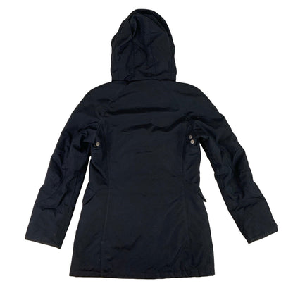 Black 'Woolrich' Faux Fur Hooded Parka Jacket S M