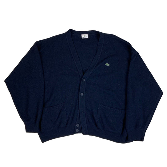 Vintage Navy Lacoste Button-up Cardigan XL XXL