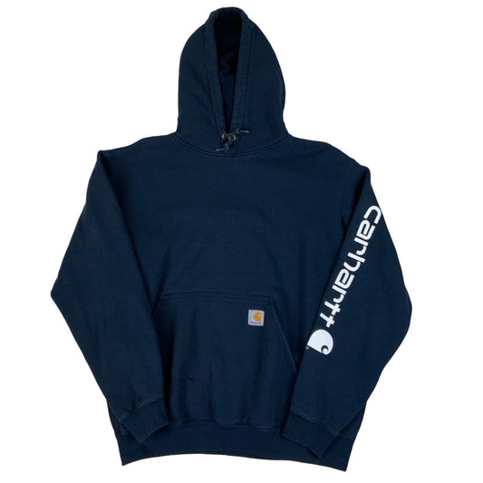 Carhartt Workwear Navy Pullover Hoodie M L