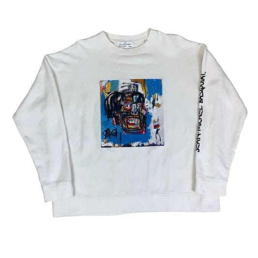 Vintage 90s 'Jean-Michel Basquiat' Art Graphic Sweatshirt XL 2XL