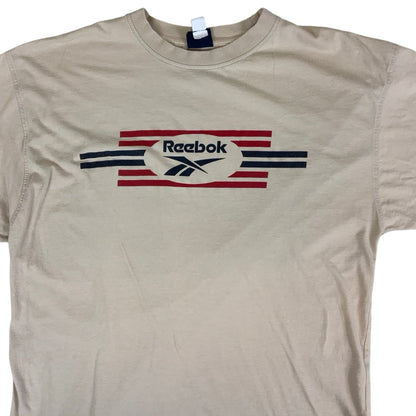 Reebok Vintage 90s Cream Sports T-shirt M L