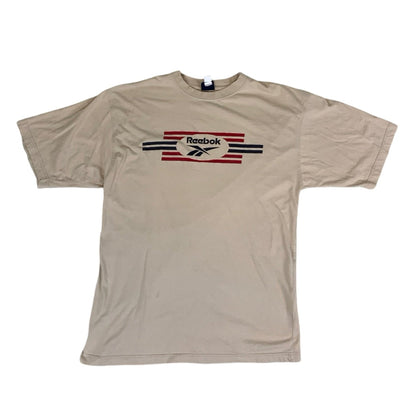 Reebok Vintage 90s Cream Sports T-shirt M L
