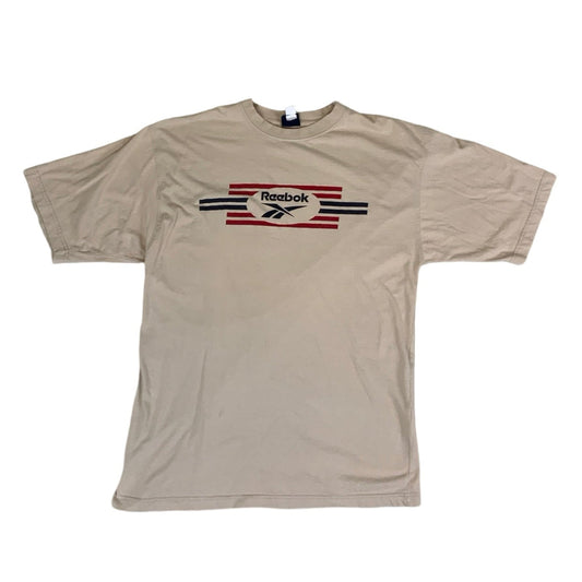 Reebok Vintage 90s Cream Sports T-shirt M L