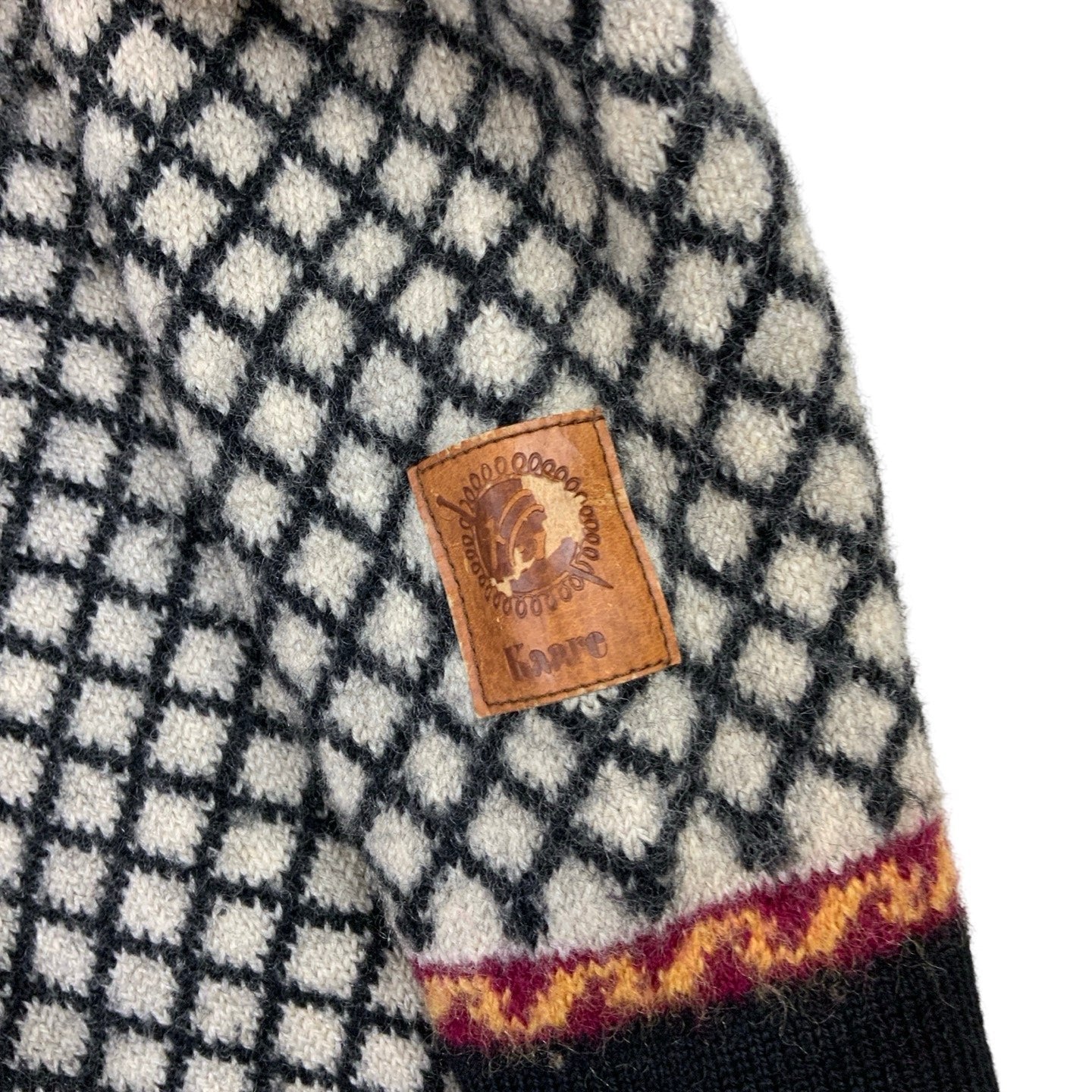 Vintage Nordic 3/4 Fair Isle Pullover Jumper S M