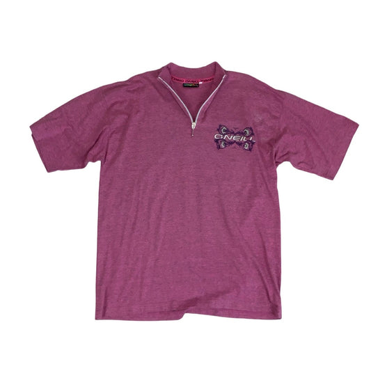 Vintage 90s O'Neill Pink Surf Graphic Short Sleeved T-Shirt M L