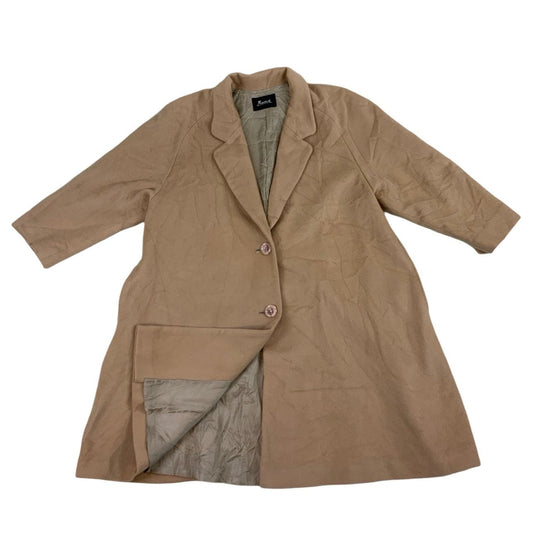 Vintage Tan Wool Long Winter Coat 12 14 16