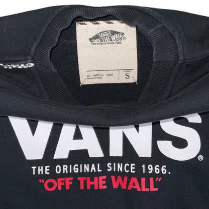 Vintage 90s 'Vans Off The Wall' Black Skate Graphic Sweatshirt S