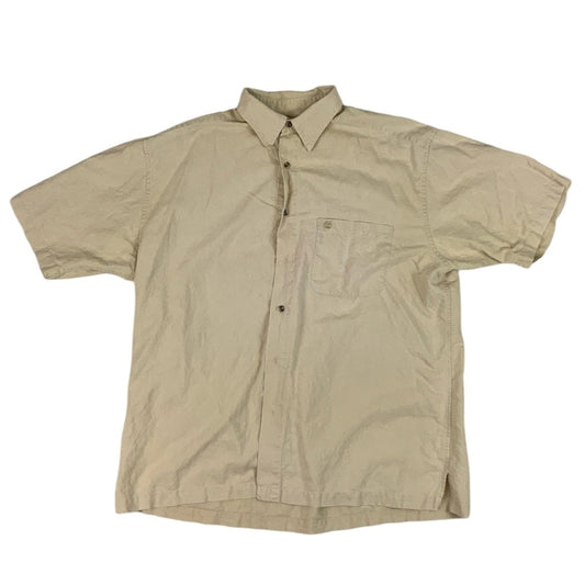 Vintage Timberland Tan Short Sleeved Shirt M L