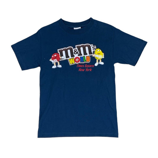90s Blue M&M's World Times Square NY Graphic Tee XS 10