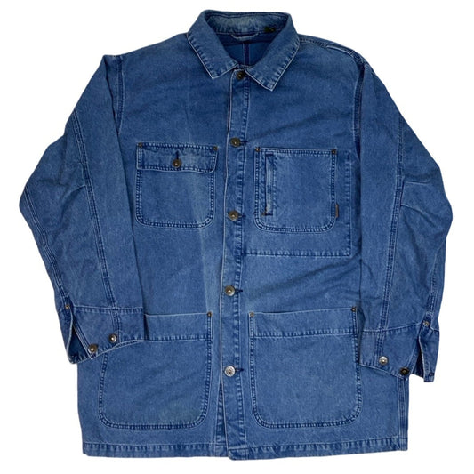 Vintage Timberland Stone Wash Blue Corduroy Denim Jacket  L Xl