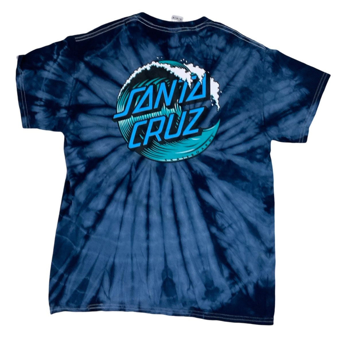 Santa Cruz Blue Tie-Dye Graphic T-Shirt S M