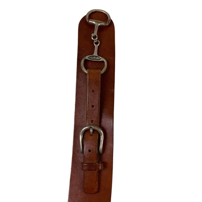 Vintage Brown Clasp Leather Belt