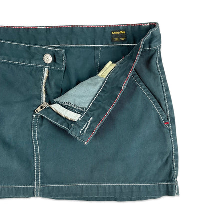Vintage Y2K Dark Blue Denim Mini Skirt 10 12